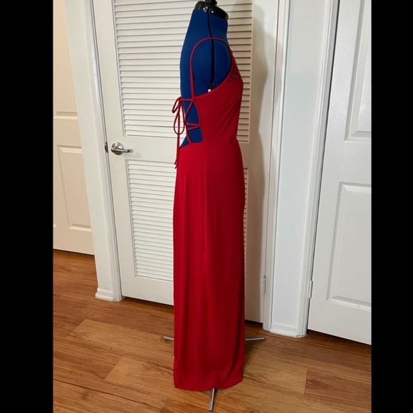 Vintage rampage red sparkle/beaded red formal dress - Picture 2 of 5